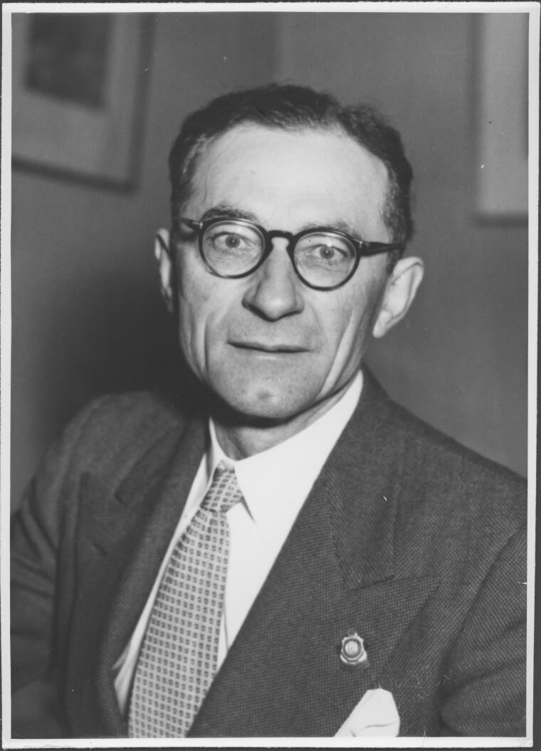 Charles Anderson in Canberra after being elected as a member of the Federal Parliament in 1949. National Library of Australia nla.pic-an222631963 - nla