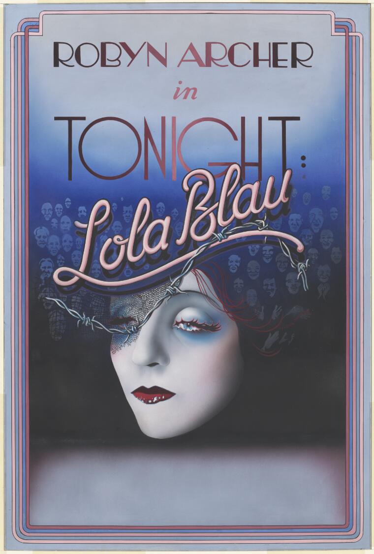 Portrait of Robyn Archer in Tonight : Lola Blau [picture] - nla