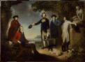 Captain James Cook, Sir Joseph Banks, Lord Sandwich, Dr Daniel Solander and Dr John Hawkesworth