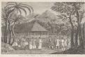 Capt. Samuel Wallis of HMS Dolphin being received by the Queen of Otaheite, July 1767