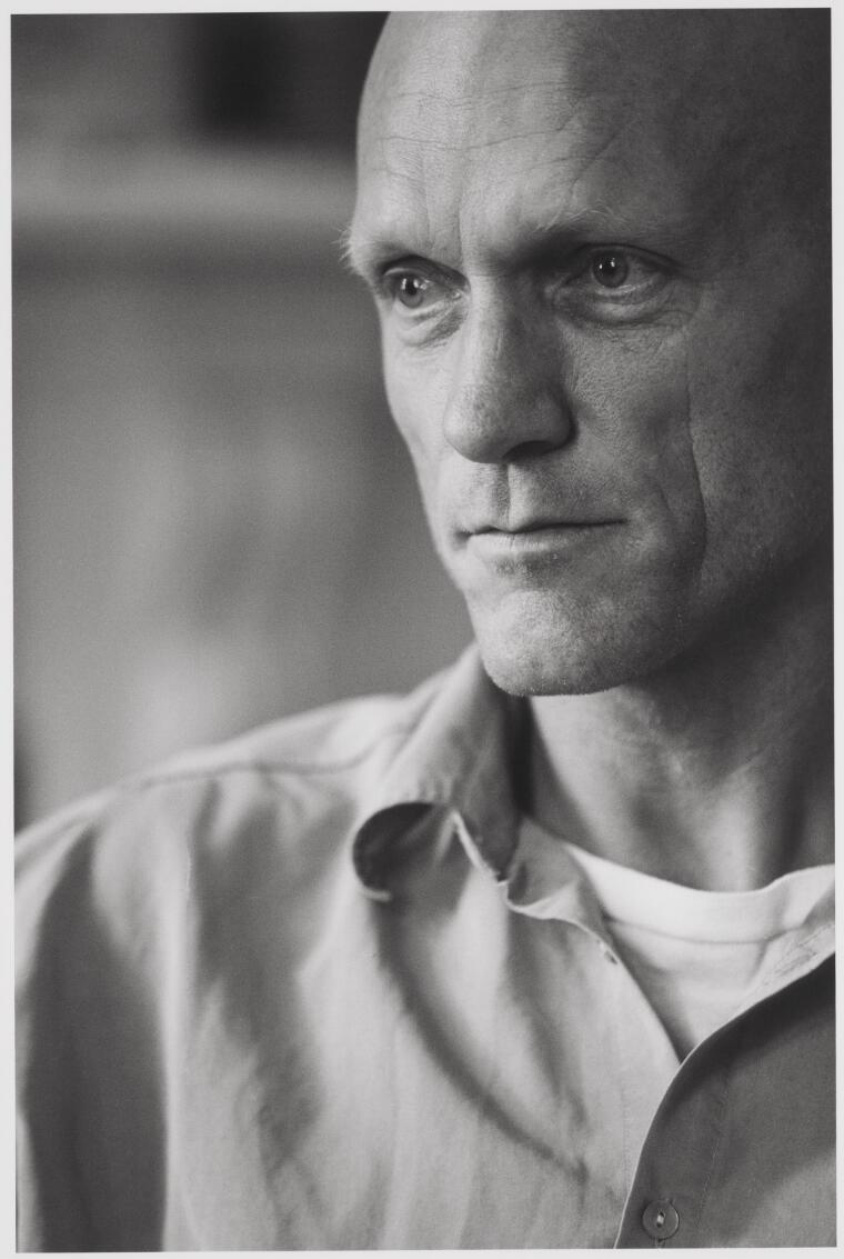 Portrait of Peter Garrett, lead singer of Midnight Oil, taken in his office in Sydney, 1997 [picture] nla.pic-vn3291974 PIC / 9037 / 2 LOC Drawer PIC / 9037 Kelly, Nathan, 1976- 1997. 1 photograph : b&w. ; 56 x 37 cm., on sheet 61.7 x 50.8 cm.