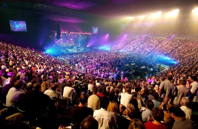 ArchiveGrid : Music Concert Venue And Audience At The Rod Laver Arena ...