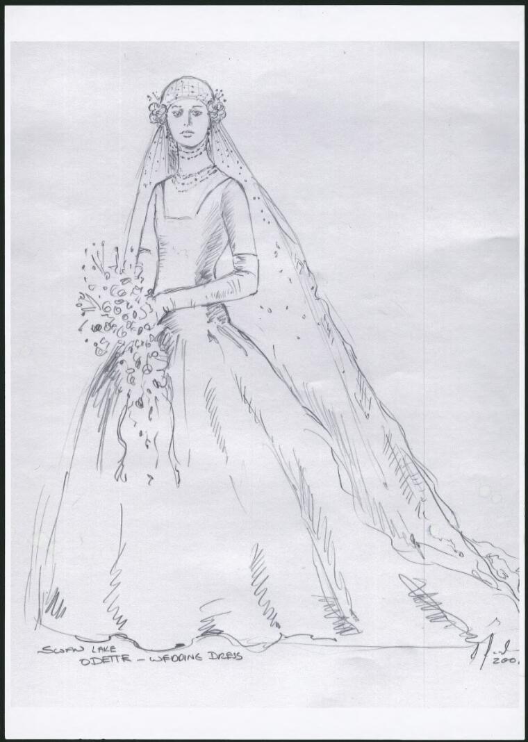 Fredrikson Kristian 19402005 Odette wedding dress in Swan Lake
