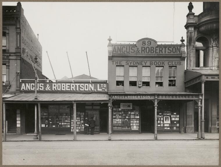 Angus and Robertson booksellers, 89 Castlereagh Street, Sydney, 1915