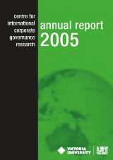 Thumbnail - Centre for International Corporate Governance Research annual report 2005.