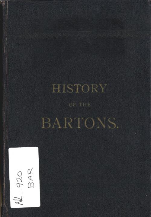 History of the Bartons / [Augustus Purling Barton]