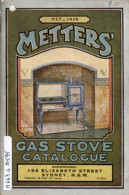 Metters' gas stove catalogue