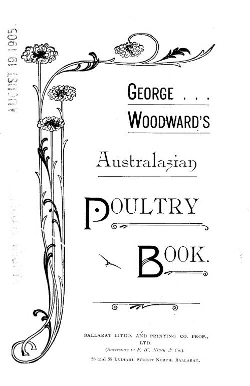George Woodward's Australasian poultry book