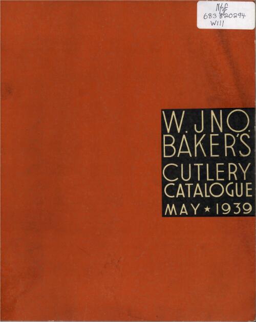 W.Jno. Baker's cutlery catalogue, May 1939