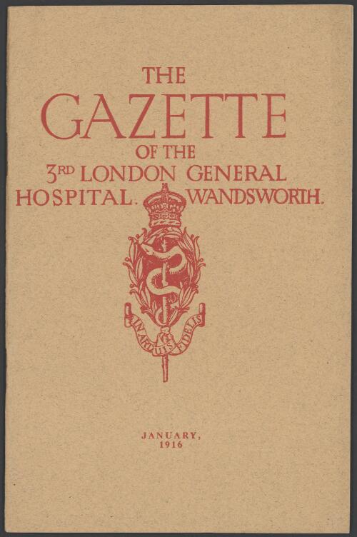 The gazette of the 3rd London General Hospital, Wandsworth