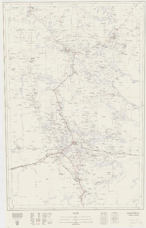 [Western Australia 1:500 000]. [SH 51-W], Kalgoorlie, Western Australia [cartographic material] / cartography by the Mapping Branch, Surveyor General's Division, Department of Lands and Surveys