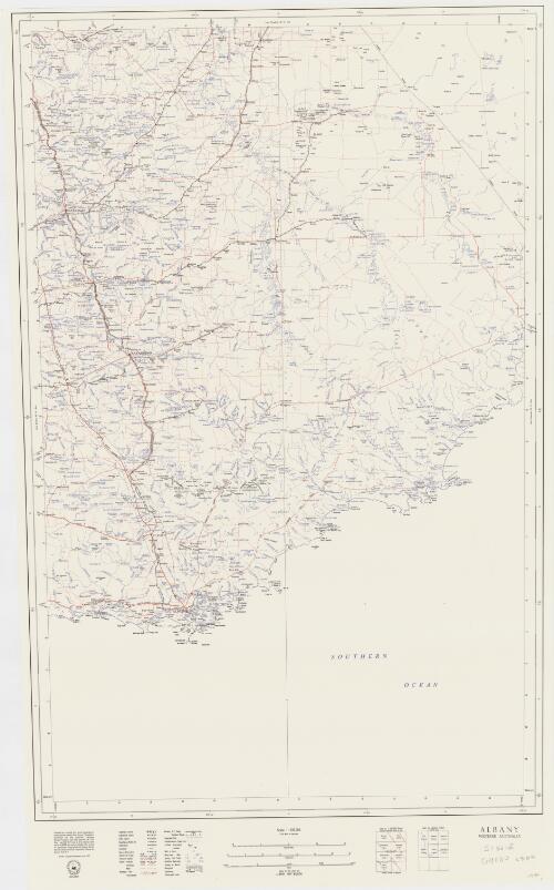 [Western Australia 1:500 000]. [SI 50-E], Albany, Western Australia [cartographic material] / cartography by the Mapping Branch, Surveyor General's Division, Department of Lands and Surveys