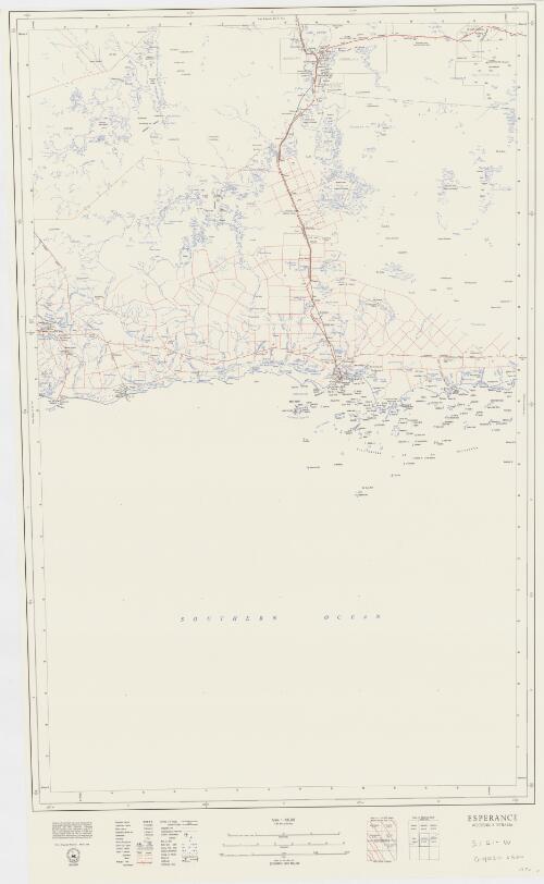 [Western Australia 1:500 000]. [SI 51-W], Esperance, Western Australia [cartographic material] / cartography by the Mapping Branch, Surveyor General's Division, Department of Lands and Surveys