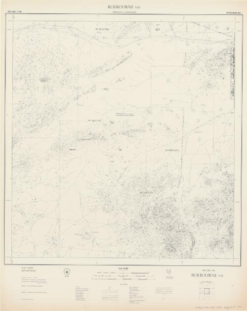 Roebourne N.W. Western Australia [cartographic material] / prepared by the Department of Lands and Surveys