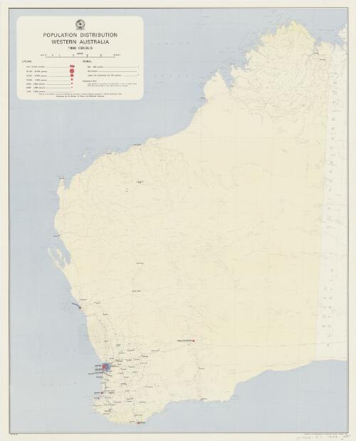 Population distribution, Western Australia, 1966 census [cartographic material]