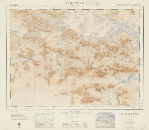 R.F. 1:253 440 : [Western Australia cadastral series]. G 51-10 Zone 2, Kingston, Western Australia [cartographic material] / Western Australia Dept. of Lands & Surveys