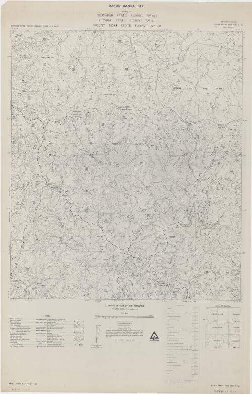 Banda Banda East [cartographic material] / Produced by the Forestry Commission of New South Wales