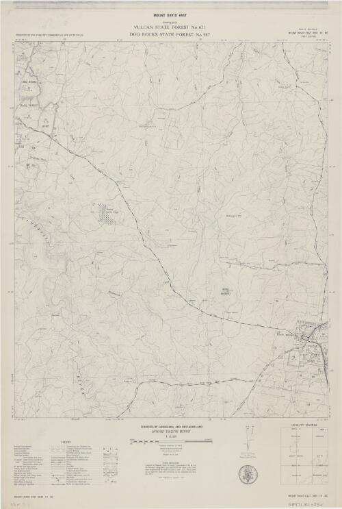 Mount David East [cartographic material] / Produced by the Forestry Commission of New South Wales