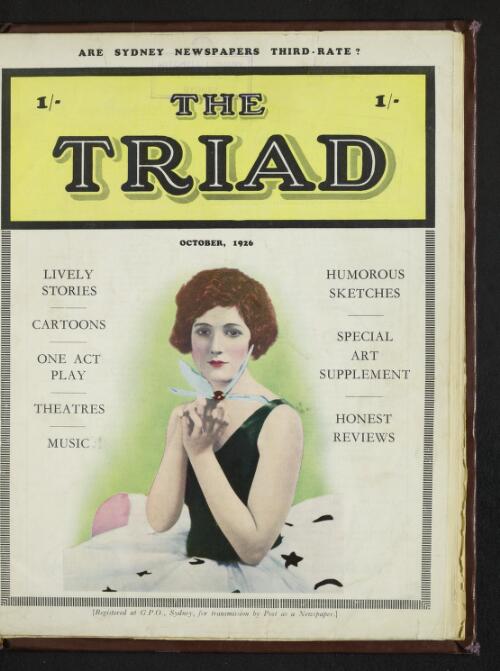 The Triad : a journal devoted to literacy, pictorial, musical and dramatic art