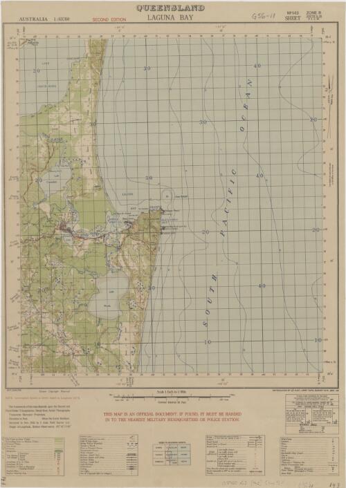 Laguna Bay, Queensland / reproduced by 2/1 Aust. Army Topo. Survey Coy., Dec. '42