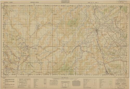 Cressbrook Queensland / survey & compilation: from surveys and office records by the Survey Office, Department of Public Lands, Queensland, under the direction of Aust. Army Survey Service ; drawing: Survey Office, Department of Public Lands, Queensland ; reproduction: L.H.Q. Cartographic Coy., Aust. Survey Corps, Sep 44
