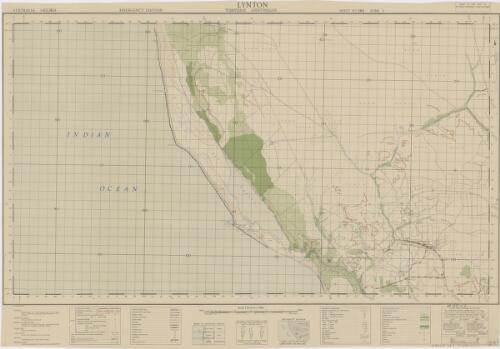 Lynton, Western Australia / reproduction: L.H.Q. Cartographic Coy., Aust. Survey Corps, May 1944 ; drawing: 4 Field Survey Coy., Aust. Survey Corps ; survey & compilation: Surveyed by 4 Field Survey Coy., Aust. Survey Corps in 1944, from air photos and plane table