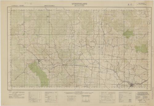 Mondure, Queensland / compilation and detail: surveyed by plane table by 2 Aust. Fd Svy. Coy., May '43 ; reproduction: 6 Aust. Army Topo. Svy. Coy., July '43