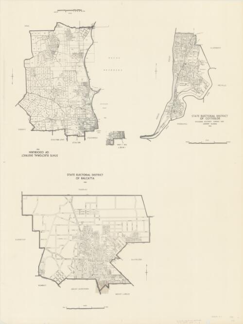 [State electoral districts of the South West of Western Australia] [cartographic material]