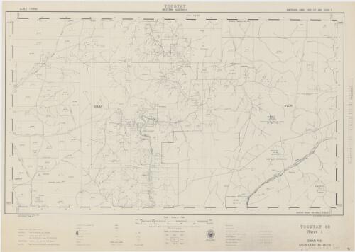 [Western Australia 1:31 680 cadastral map series]. Toodyay 40, Sheet 1 (Swan and Avon Land Districts) [cartographic material] / prepared by the Mapping Branch, Surveyor General's Division, Department of Lands and Surveys