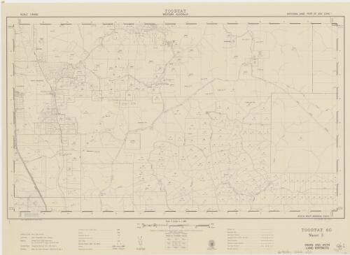 [Western Australia 1:31 680 cadastral map series]. Toodyay 40, Sheet 3, Swan and Avon Land Districts [cartographic material] / prepared by the Mapping Branch, Surveyor General's Division, Department of Lands and Surveys