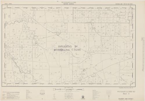 [Western Australia 1:31 680 cadastral map series]. Woodanilling 40, Sheet 4 (Kojonup Land District) [cartographic material] / prepared by the Mapping Branch, Surveyor General's Division, Department of Lands and Surveys