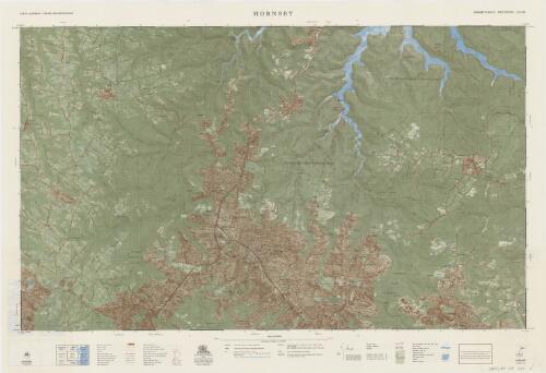 Hornsby / production: compiled, drawn, printed and published by the Central Mapping Authority of New South Wales