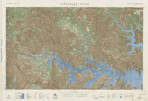 Parramatta River / production: compiled, drawn, printed and published by the Central Mapping Authority of New South Wales