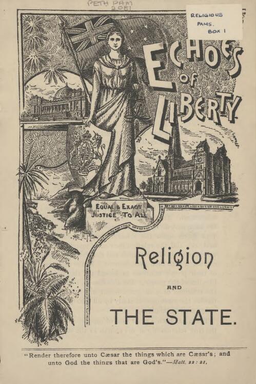 Religion and the state / [A.G. Daniells]