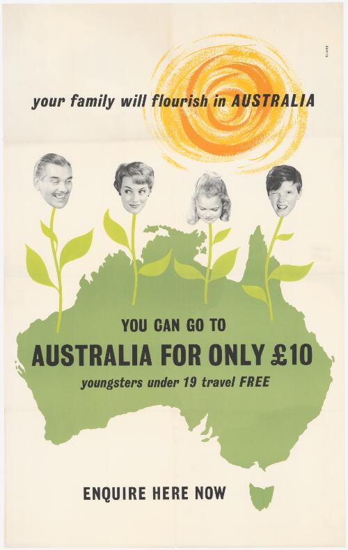 Your family will flourish in Australia : you can go to Australia for only £10