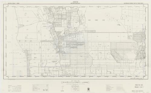 [Western Australia 1:31 680 cadastral map series]. Perth 40, Sheet 1 & 2 (Swan Land District) [cartographic material] / prepared by the Mapping Branch, Surveyor General's Division, Department of Lands and Surveys