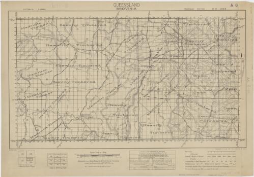 Brovinia, Queensland / compiled from state maps by 5 Field Survey Company under the supervision of D.A.D. Survey ; reproduced by 6 Aust Army Topo Survey Coy AIF, Dec '43