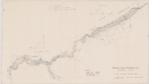 Bulolo, T.N.G. : plan showing dredging area / Bulolo Gold Dredging Ltd, Bulolo T.N.G. August 14th. 1937
