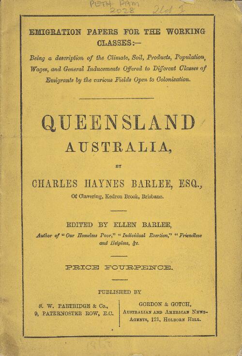 Queensland, Australia / by Charles Haynes Barlee ; edited by Ellen Barlee