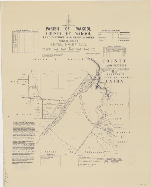 Parish of Wakool, County of Wakool [cartographic material] : Land District of Balranald South, Wakool Shire, Central Division N.S.W. / compiled, drawn and printed at the Department of Lands, Sydney N.S.W