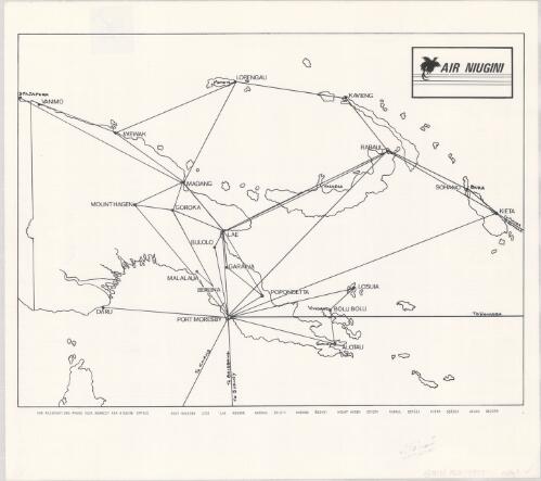 [Papua New Guinea] [cartographic material] / Air Niugini