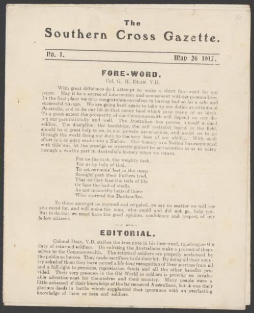 The Southern cross gazette