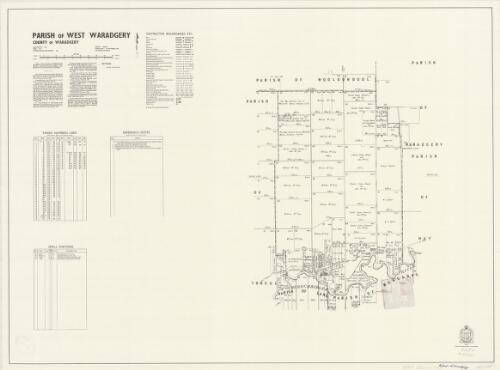 Parish of West Waradgery, County of Waradgery [cartographic material] / printed & published by Dept. of Lands Sydney