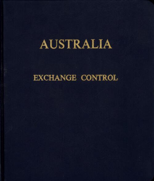 Australia : exchange control