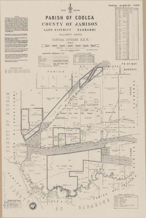 Parish of Coolga, County of Jamison, Land District Narrabri, Walgett Shire, Central Division N.S.W. / compiled, drawn and printed at the Department of Lands, Sydney, N.S.W