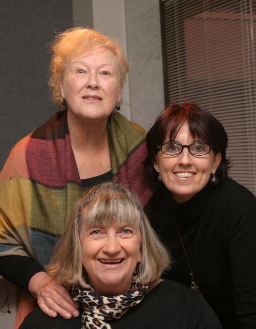 Portrait of Ann Carr-Boyd, Ruth Lee Martin and Corinne Laird taken after an oral history interview, 2004 [picture] / Greg Power