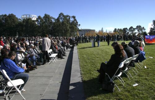 Reconciliation Place opening ceremony, Canberra, 28 May 2004 [picture] / Loui Seselja