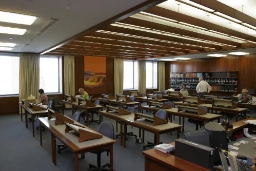 [View of the Manuscripts Reading Room of the National Library of Australia, Canberra, 2005] [picture] / Loui Seselja