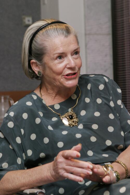 Tonia Shand responds to a question during an oral history interview at the National Library of Australia, 12 April 2005 [picture] / Damian McDonald