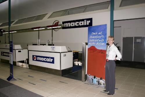 Fiona Pelling, Marketing and Customer Services Manager, MacAir Airlines' Townsville International Airport, Townsville, Queensland, 31 May 2005 [picture] / Loui Seselja